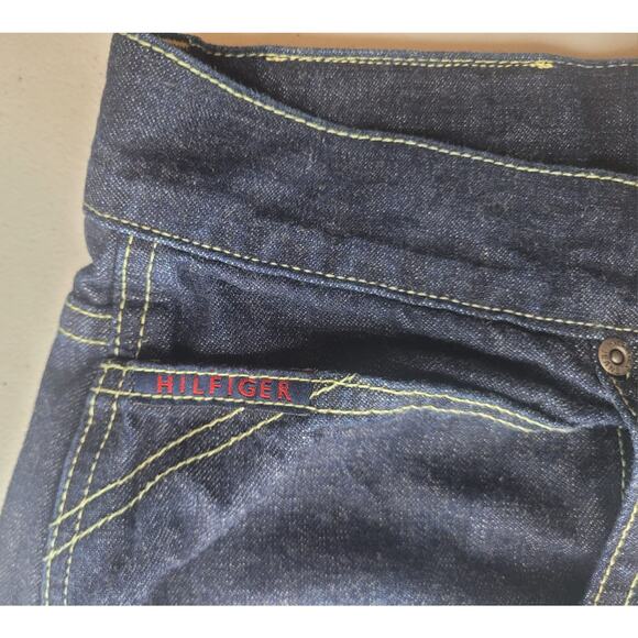 Vintage Tommy Jeans Tommy Hilfiger Carpenter Shorts/Jorts Y2K Baggy Denim| Sz 38 - Picture 7 of 16